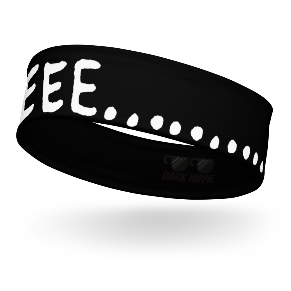 Black & White “Hippieeeee” Headband