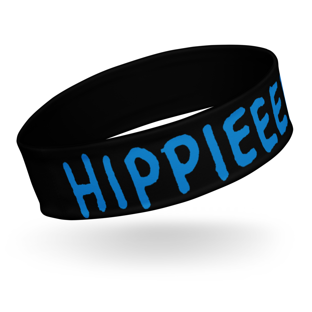 Black & White “Hippieeeee” Headband