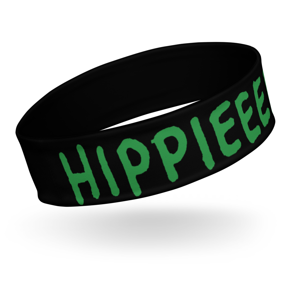 Black & White “Hippieeeee” Headband