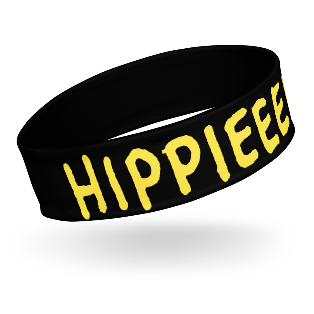Black & White “Hippieeeee” Headband