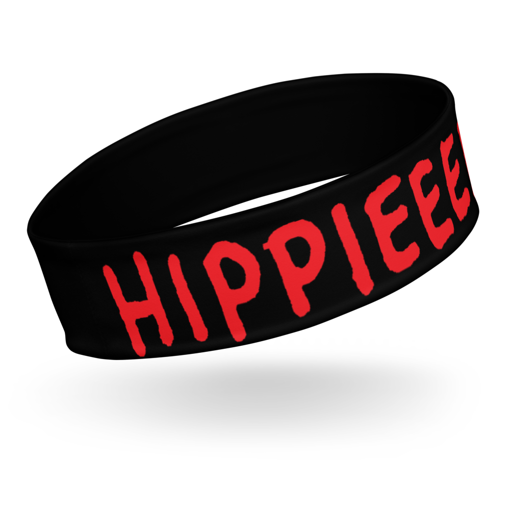 Black & White “Hippieeeee” Headband