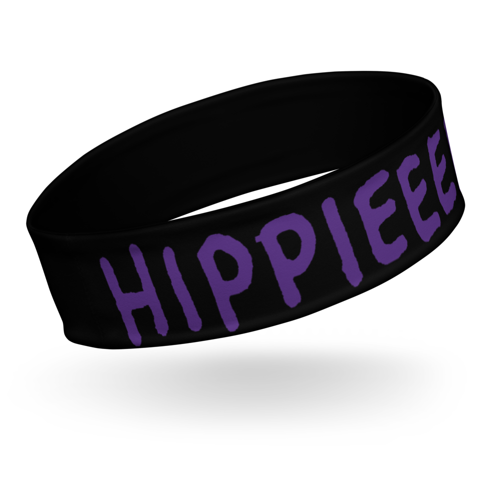 Black & White “Hippieeeee” Headband